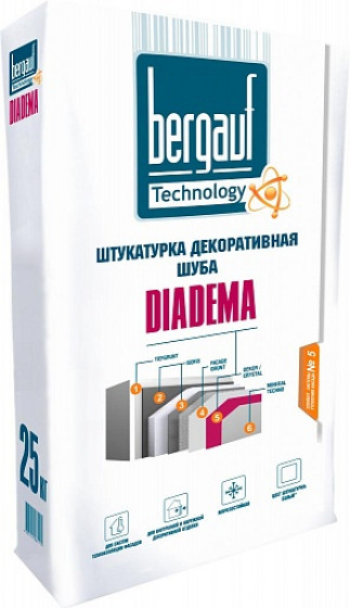 Штукатурка Bergauf DIADEMA декоративная шуба 25 кг