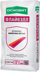 Штукатурка цементная легкая Основит PC24/1 ML Флайвэлл 25 кг