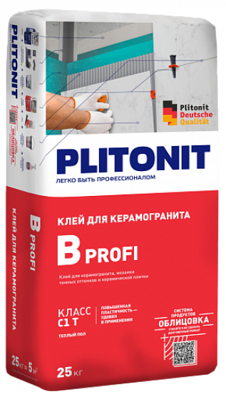 Клей для плитки Plitonit В PROFI 25 кг