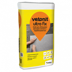 Клей для плитки, керамогранита, мозаики и камня Weber.vetonit Ultra fix 25 кг