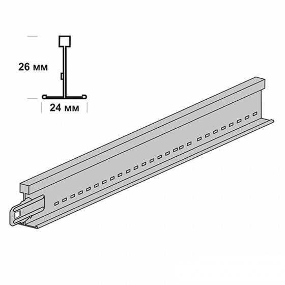 Профиль к подвесному потолку 3,6 м Armstrong Bajkal ZN Т-24