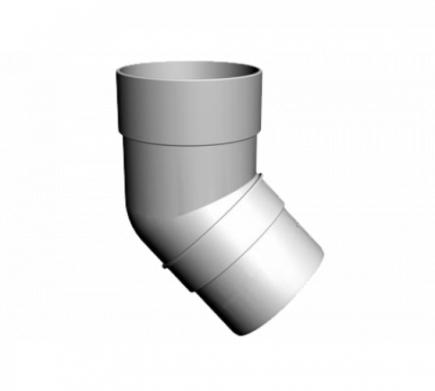 Döcke PREMIUM Колено 45˚ (Графит)