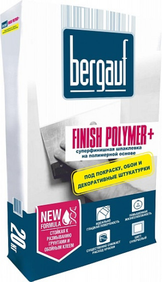 Шпаклевка Bergauf Finish Polymer 20 кг