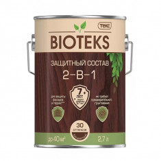 Антисептик Текс Bioteks 2-в-1 декоративный для дерева калужница 2.7 л