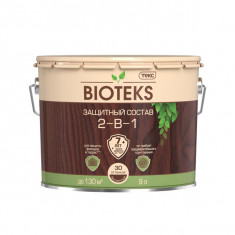 Антисептик Текс Bioteks 2-в-1 декоративный для дерева тик 9 л