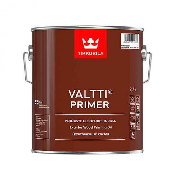 Антисептик Tikkurila Valtti Primer (Pohjuste) грунтовочный для дерева бесцветный 2.7 л