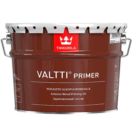 Антисептик Tikkurila Valtti Primer (Pohjuste) грунтовочный для дерева бесцветный 9 л