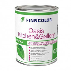 Краска Finncolor Oasis Kitchen&Gallery моющаяся матовая основа А 0.9 л