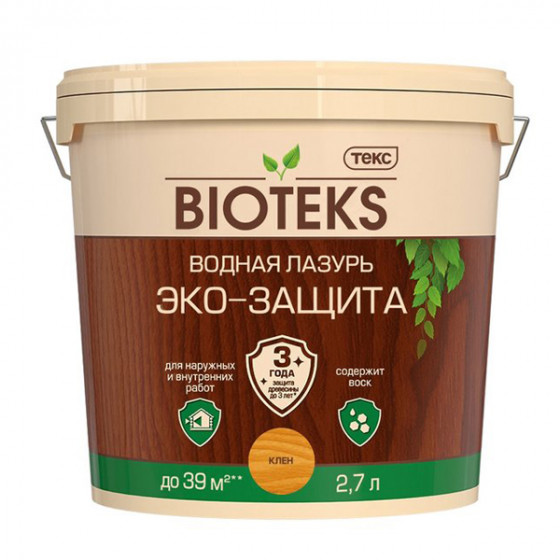 Водная лазурь Текс Bioteks эко-защита орегон 2.7 л